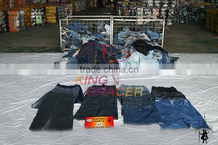 best quality used ladies jeans skirt used clothes italy style in bales price for Africa