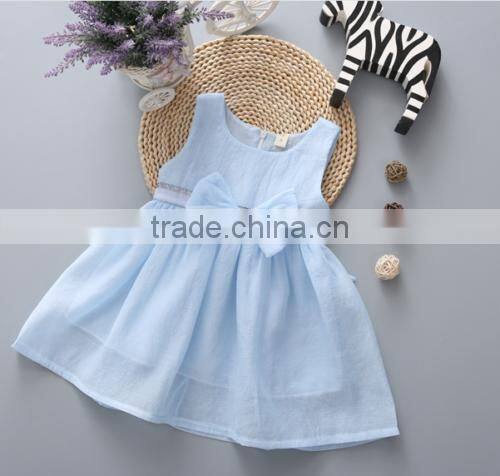 Baby Clothes wholesale Hot sale chiffon cheap 2017 baby clothing Children's Boutique sleeveless pink summer girl dress