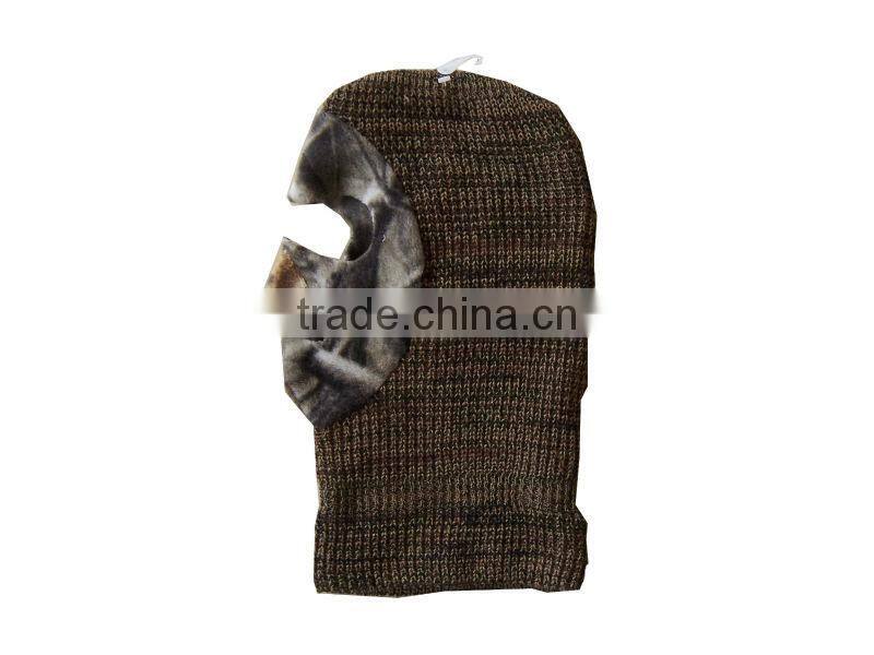 sell good popular acrylic knitted balaclava mask neck warmer hat factory