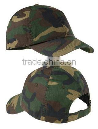 100% Washed Cotton Twill Low Profile Camouflage Caps Custom Printed Military Camo Baseball Caps Blank Desert Camo Baseball Caps