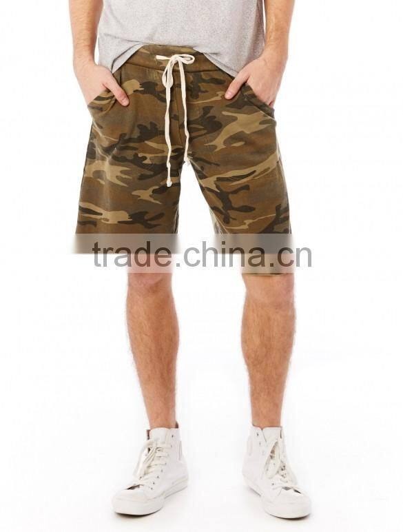 printed french terry shorts super-soft sweatpant casual camo shorts