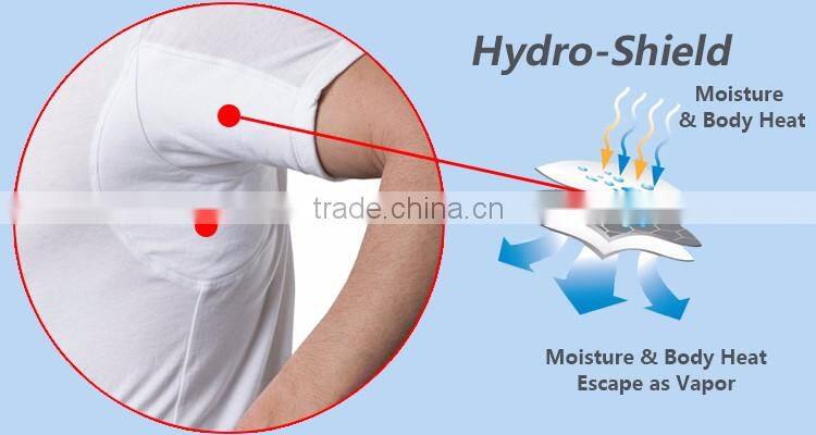 Free sample Men clothing Anti sweat armpit padded shirt for men