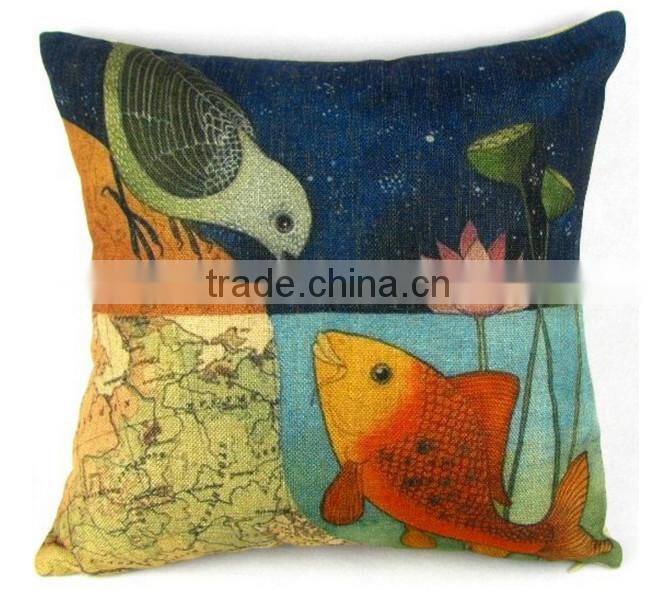 Alibaba china printing custom wholesale decorative throw pillow cover