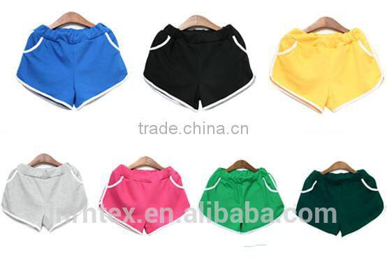High quality loose and comfortable 100% cotton women sport shorts