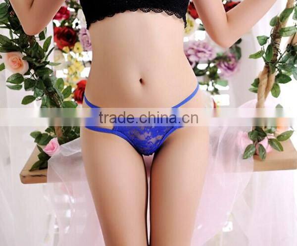 Sexy Women Lace Solid G-String V-String Underwear Ladies Briefs Lingerie