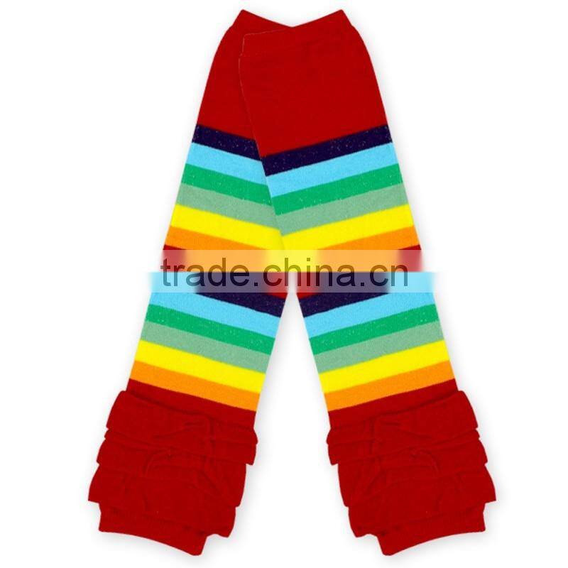 Newest Fashion Cotton Leg Warmer Kid Stripes Knitting Leg Warmer Socks