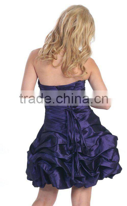 A-Line Sweetheart Column Taffeta Pick up Prom/Party Dress