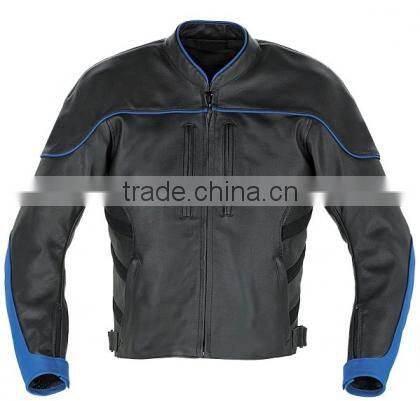 Leather motorbike jacket