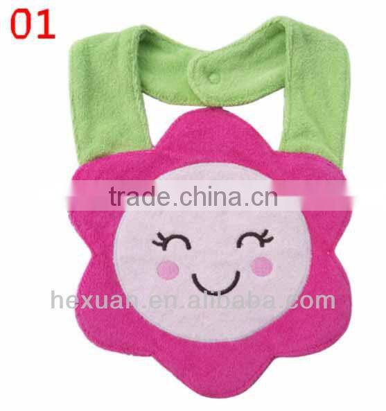 61 New designs stocked or OEM, Cotton Lovely Cartoon Animal Baby Bibs
