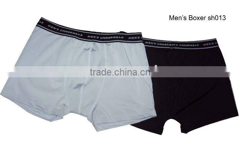Solid color men underwear boxers in high quality