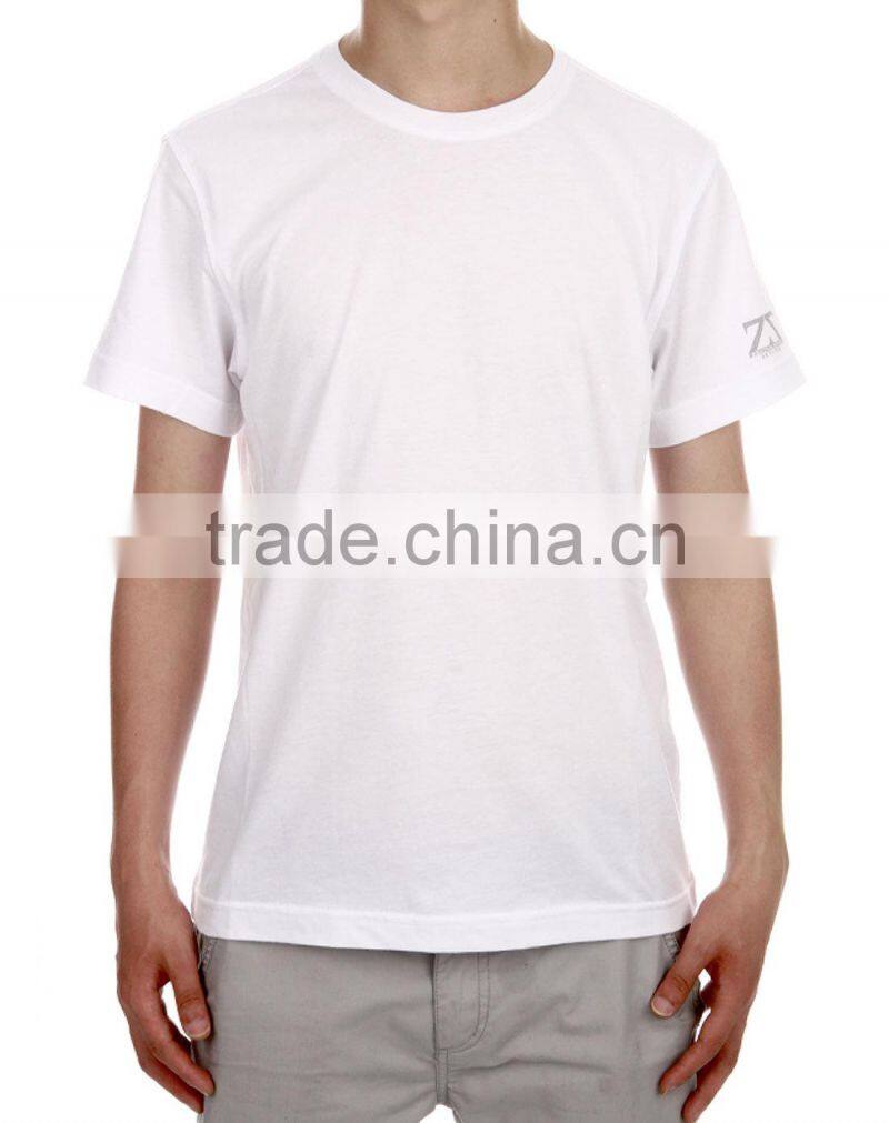 Fashionable and simple white tshirt wholesale