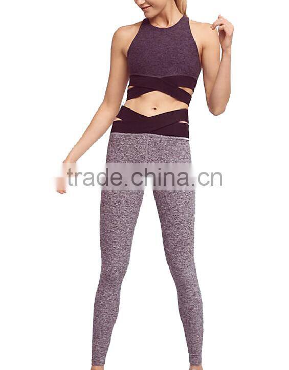 2017 OEM wholesale women sport exercise suit Yoga Gym Wear sport exercise suit