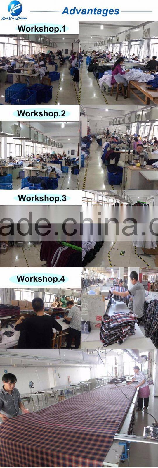 Spring long sleeve men blue cotton denim shirt