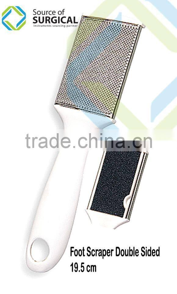 2 sided pedicure foot scraper in bamboo manicure pedicure
