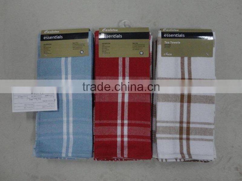 100% cotton custom kitchen tea towels with gift box