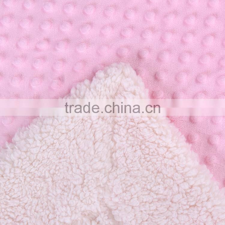 100% polyester Pressure bubble micromink sherpa blankets