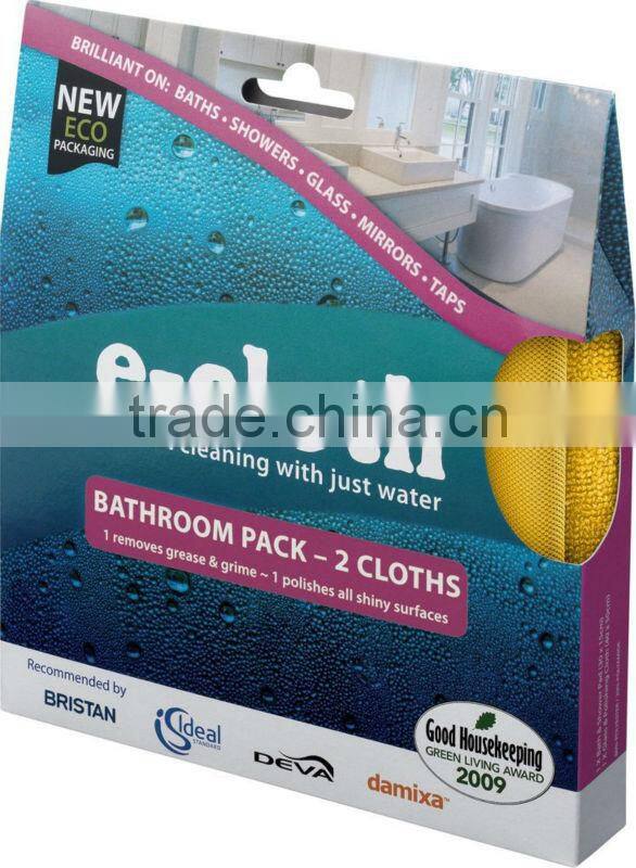 Super absorbent microfiber window cleaning cloth