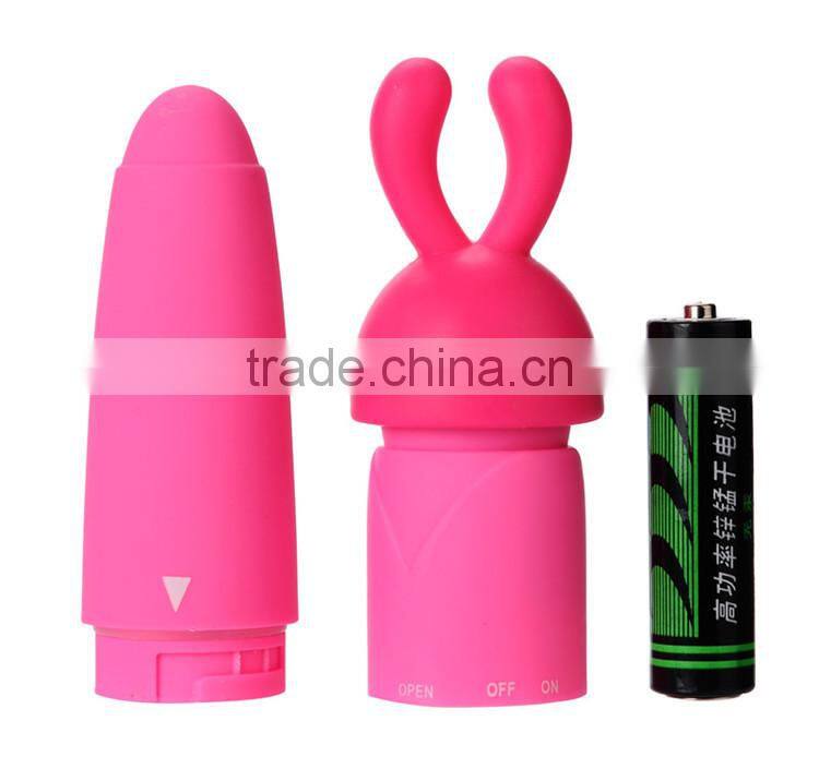 Rabbit Sex Toys Women Vibrator With 3 Caps G-spot Vibrating Sex Massage Machine