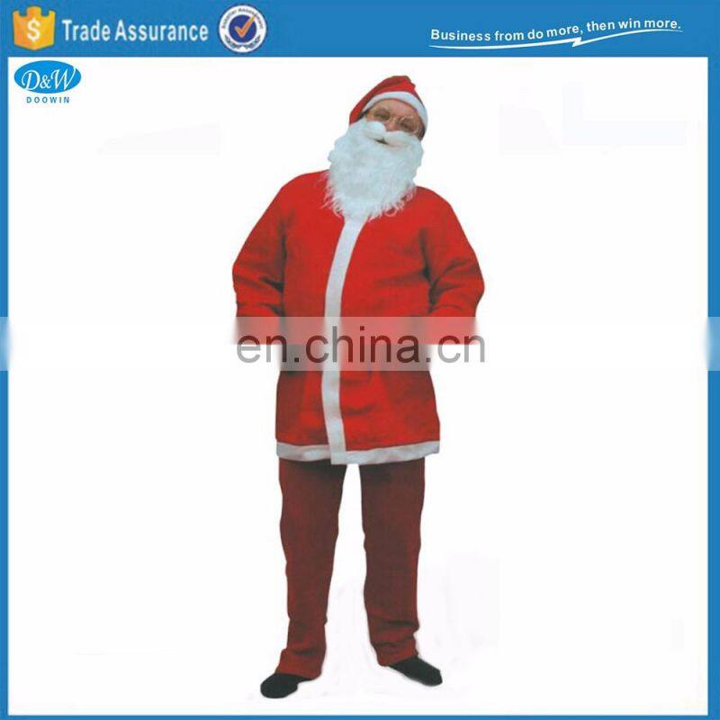 Father Christmas Suit Santa Claus 5pcs Set
