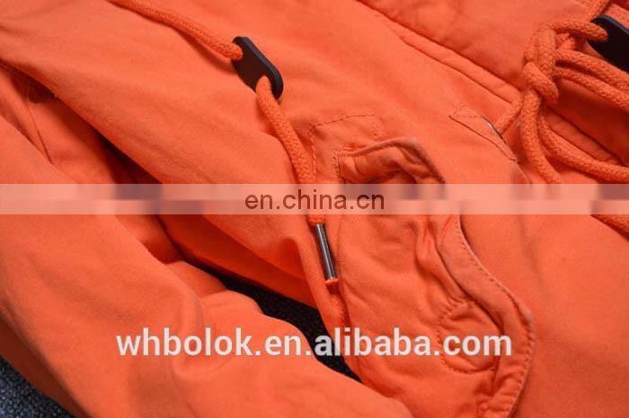 OEM Navy Parka women winter green coat high quality custom-made fleece lined with hooy