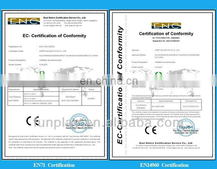 Large inflatable amusement park equipment/Amusement park tra