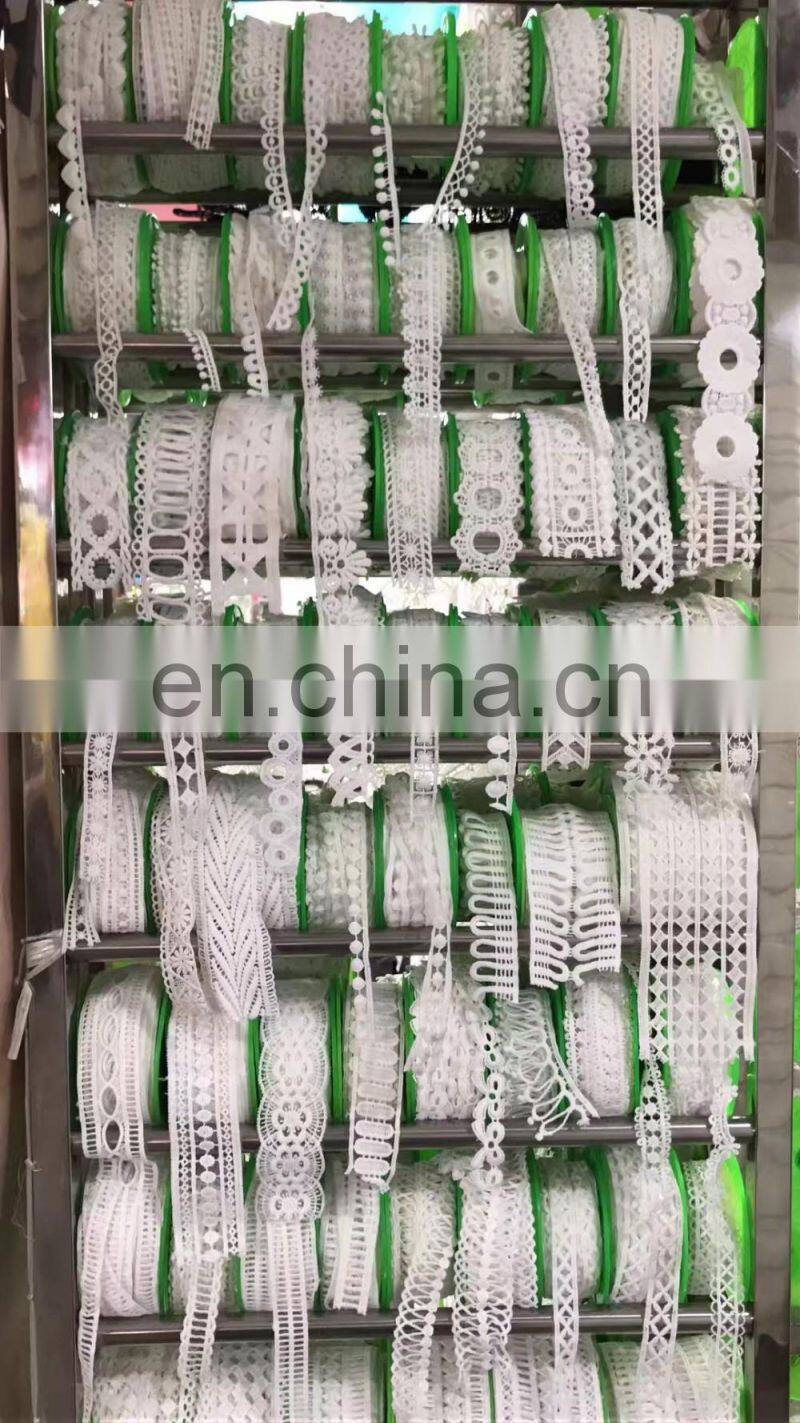 new arrival white 3d flower lace trim for dress and decoration