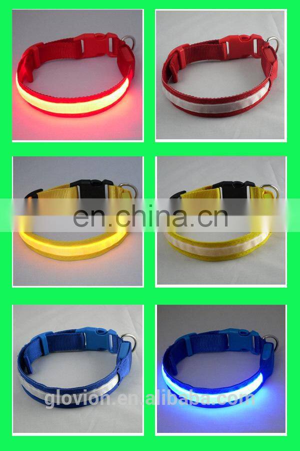 Newest super bright led pet collar light up led pet collar led flashing pet collar