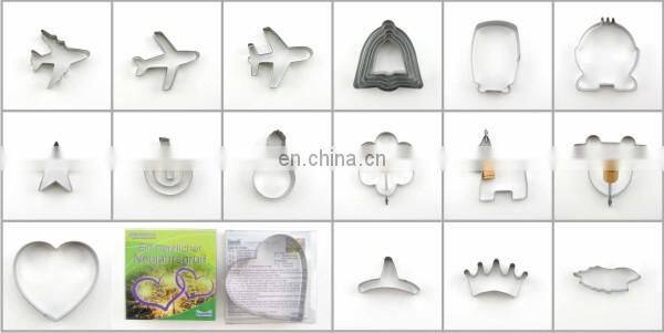 Dog shape stainless steel bulk cookie cutters