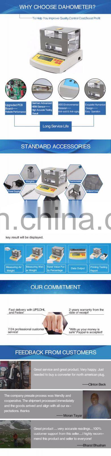 DH-300K Cheap Portable Electronic Gold Tester with Printer