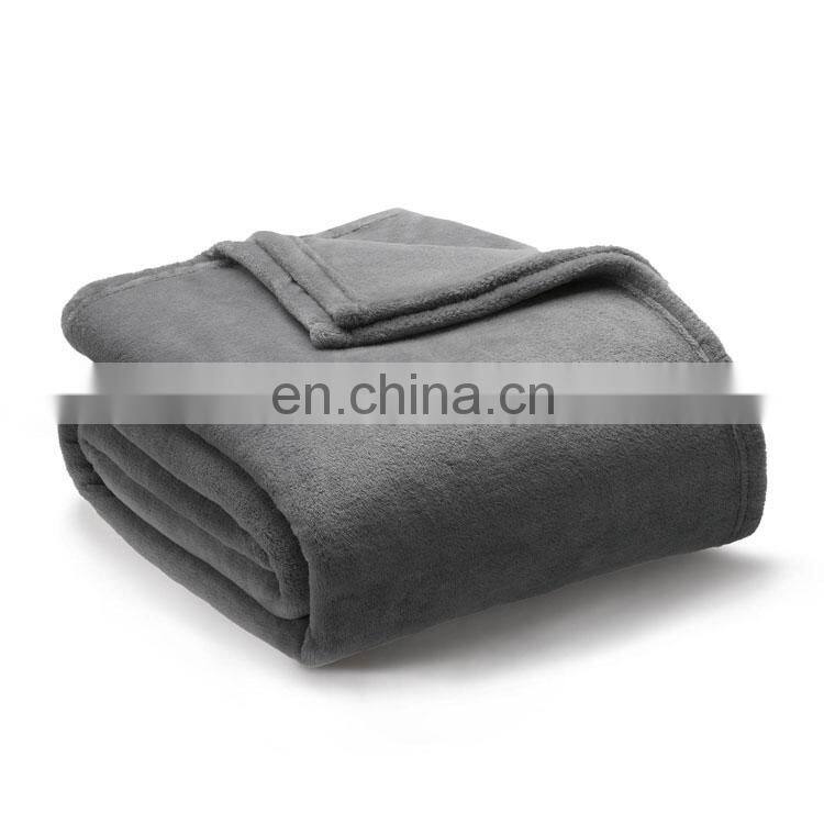Factory wholesale super soft polyester warm coral fleece blanket