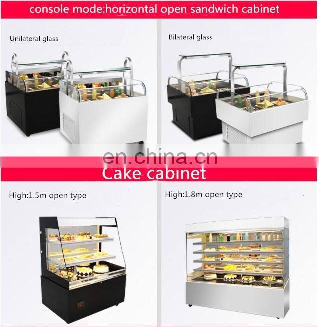 Open front cooler display cabinet/Supermarket Bakery Cake Display Cabinet Showcase Refrigerator/Refrigerated display cabinet