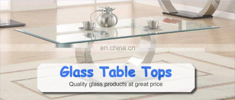 6mm Tempered glass top mini coffee table Round side table with glass top