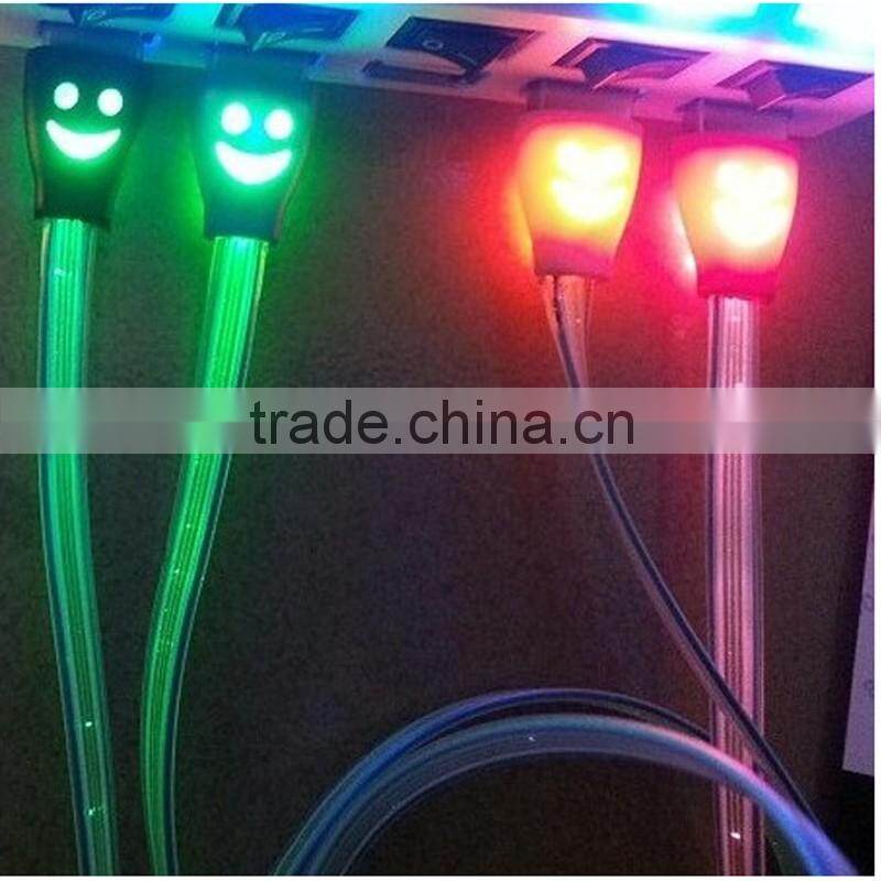 High speed led USB data transfer charging cable 1m
