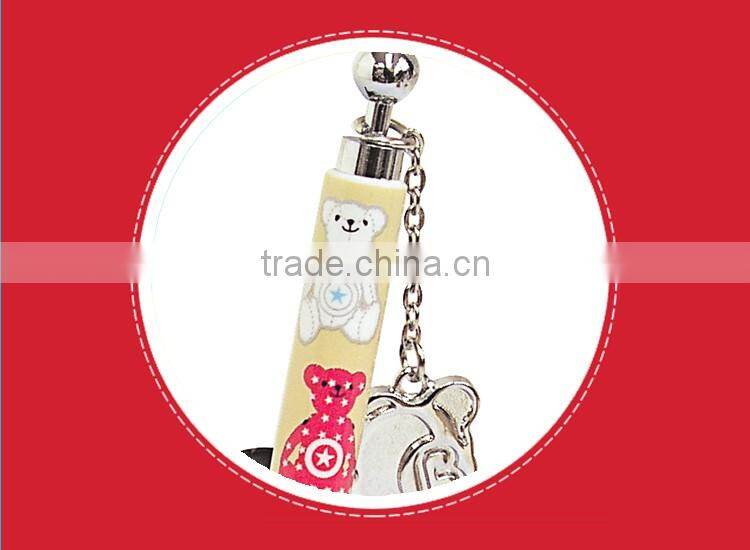 Hot sale animal design bear shape custom plastic pen & pen holder