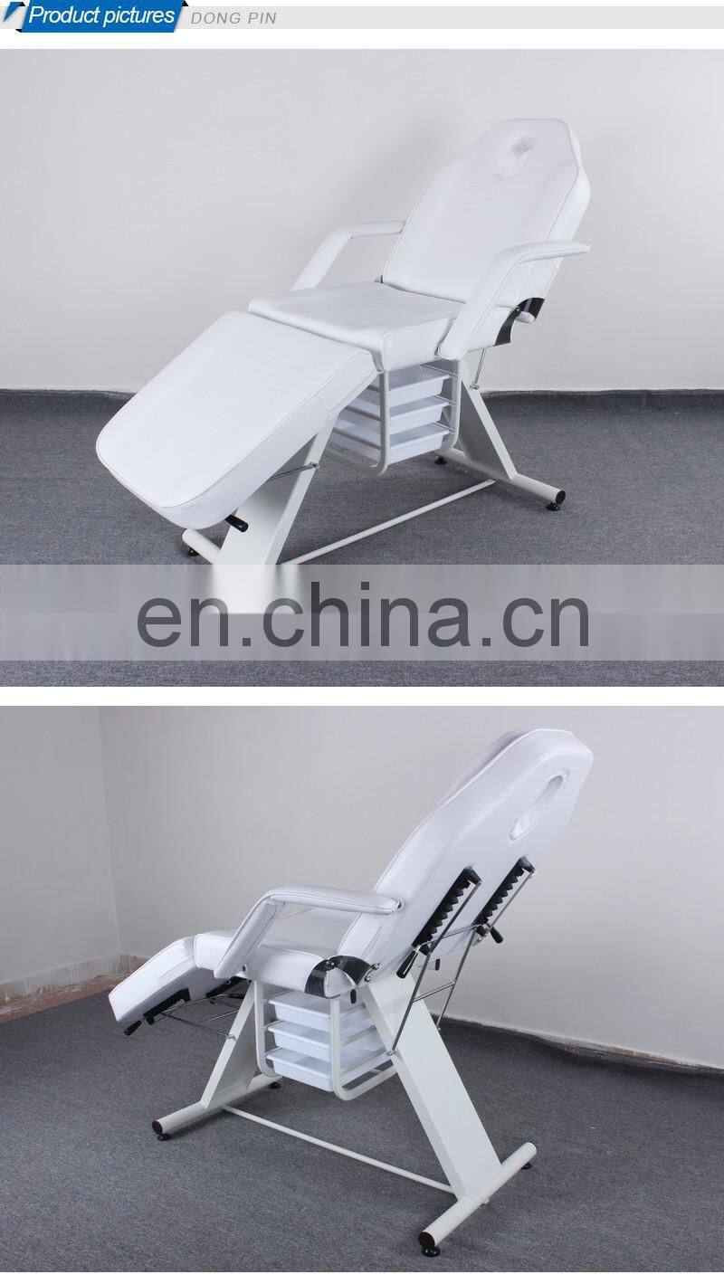 backrest adjustable portable massage chair facial bed massage table with drawers