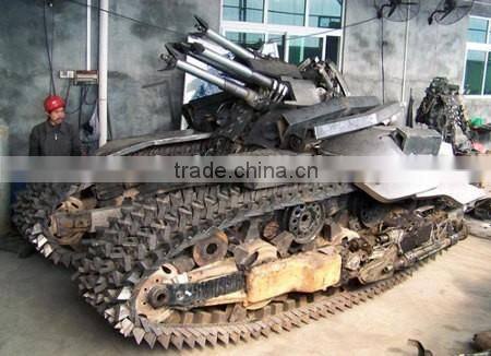 Garden art polished stainless steel iron car