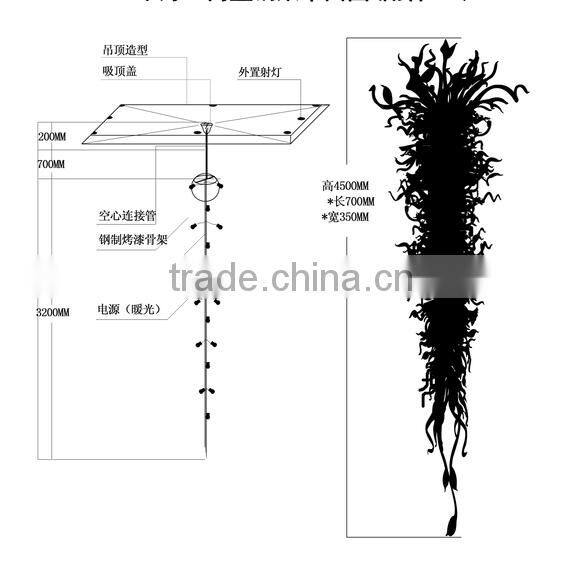 Sumptuous Spiral Funnel Hall Chandelier