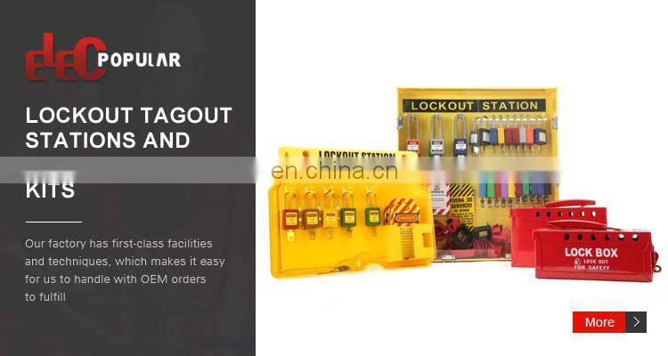 OEM High Security Portable Safety Metal Group Lockout Box For Padlocks