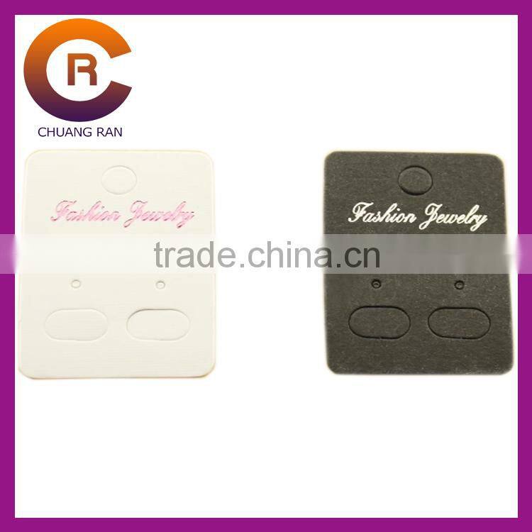 yiwu cheap silver hot stamping custom jewelry neckalce hanging earring cards