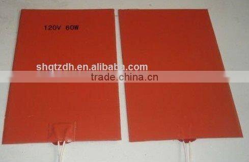 Flexible silicone rubber heater