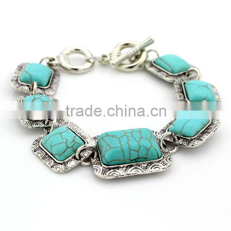 2015 YiWu new products European and American fashion turquoise bracelet
