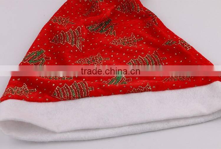 2016 Promotion Hot Selling Christmas Ornaments Xmas Tree Santa Hat OEM Wholesales Christmas Hat