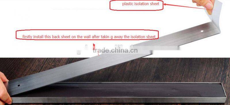 stainless steel wall mounted Magnetic Kitchen Knife Tool Rack Strip 14''/ 16''/ 18'' Standard size Magnetic Knife Holder