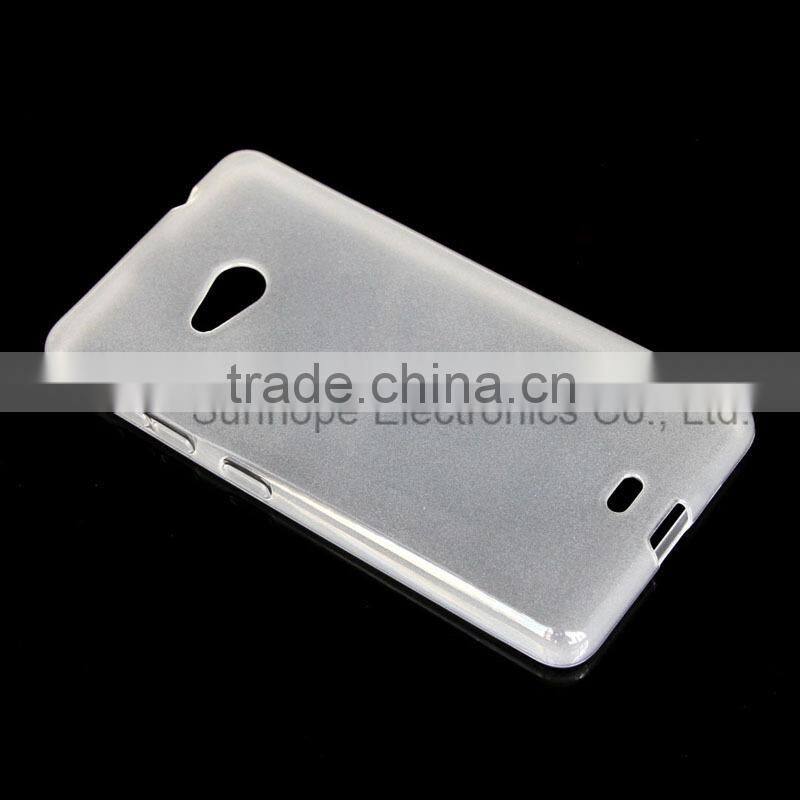Cheap wholesale smooth soft TPU jelly mobile cell phone shell for Nokia for Lumia 535 case