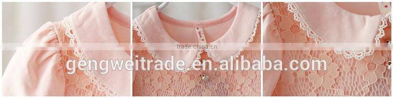 Elegant New Pattern Flower Princess Dress Spring Infant Girl Dress2015