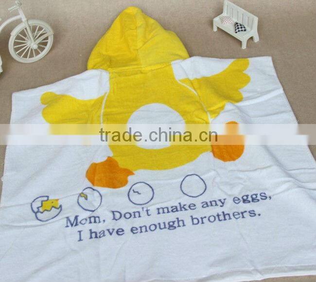 Pure Cotton Children Bath Towel Cute Cartoon Kids Bathrobe Ainmal Baby Bathing Suits