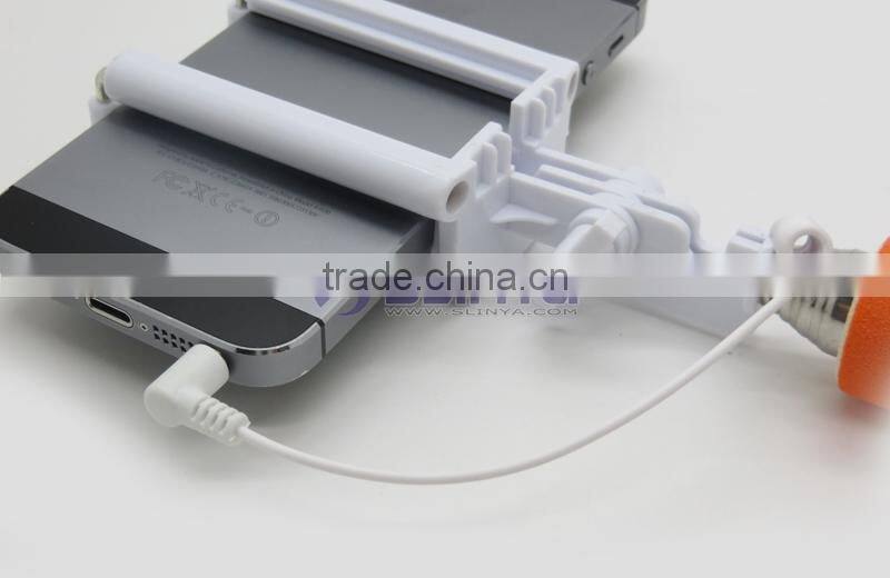 Promotional Gifts Folding Monopad Pocket Selfie Stick With 3.5MM Cable Selfie Monopad For iPhone Android IOS Smart Cell Phone