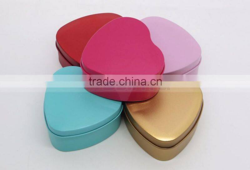 73mm x 38mm Best Choice for Candy Chocolate Factory Price Wedding Heart Tinplate Box