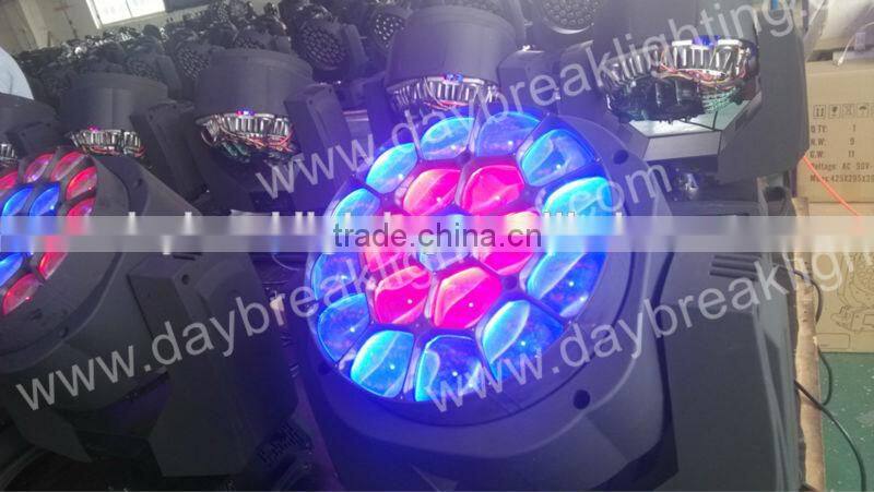 led wash moving head , new stage led lighting b-eye led zoom wash beam 3in1, 19PCS RGBW Super effect b eyes