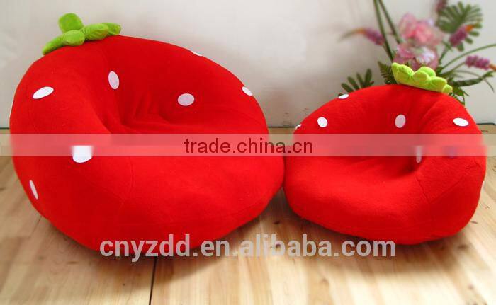 Stuffed Customized 50*40cm Strawberry Sofa Toy for Kids/Plush Cute Kids Fruit Sofa/Stuffed Animated Cute Sofa